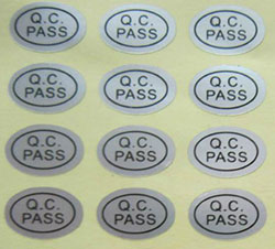 QC Pass Sticker